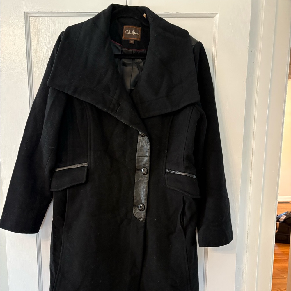 Cole Haan Black Dress Coat for Women